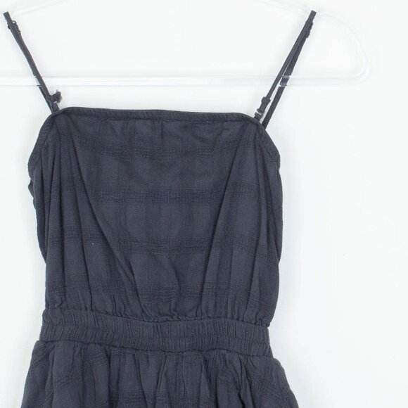 American Eagle Womens Tiered Open Back Romper Size XS Gray Sleeveless Coquette - Picture 2 of 10